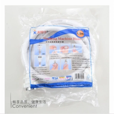 Dây cấp nước máy giặt lồng ngang và đứng 1.5m màu trắng - Có Video - QM016