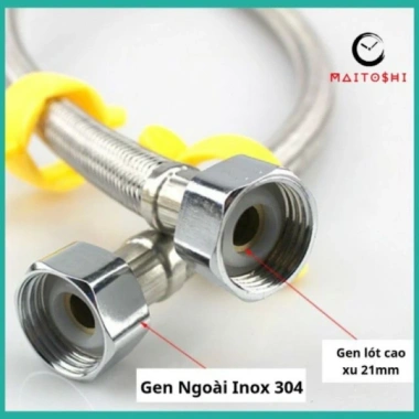 Dây cấp nước nóng lạnh SUS304 - Chống gỉ, chịu nhiệt cao, giá chỉ 20.000đ 2 Dây cấp nước nóng lạnh SUS304 - Chống gỉ, chịu nhiệt cao, giá chỉ 20.000đ 2