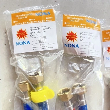 Dây cấp nước NOVA 3 lớp bọc ốc đồng nóng lạnh 40-60cm Bảo hành 36 tháng giá 29.000₫