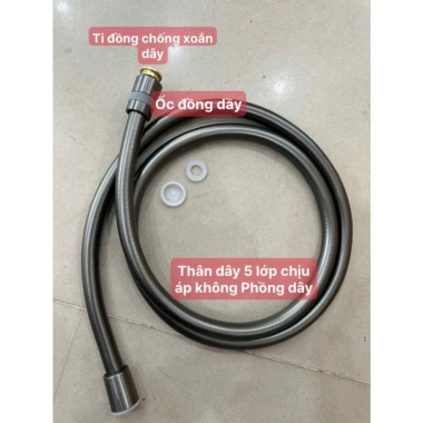 Dây cấp nước PVC 5 lớp cao cấp – Dây sen, xịt siêu bền, chịu áp suất cao, dễ vệ sinh, giá 79.000₫