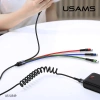 Dây cáp sạc 4 trong 1 USAMS 2A nhanh, truyền dữ liệu Micro USB & Type‑C IP68 3