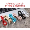 Dây cáp sạc điện thoại 1m SP dù, không nóng, tương thích Bluetooth, pin dự phòng - 19.699 VND 3