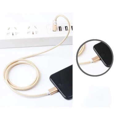 Dây cáp sạc điện thoại 1m SP dù, không nóng, tương thích Bluetooth, pin dự phòng - 19.699 VND