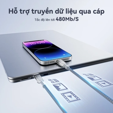 Dây cáp sạc nhanh 27W PD dệt bện KUULAA Type C‑L tương thích iPhone 14/13/12/11/X/XR - 99.000₫