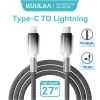 Dây cáp sạc nhanh 27W PD dệt bện KUULAA Type C‑L tương thích iPhone 14/13/12/11/X/XR - 99.000₫ 9