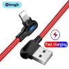 Dây cáp sạc nhanh ELOUGH 90° micro USB-Type C 1M/2M - Giá ưu đãi 49.060₫, tốc độ sạc tối đa cho điện thoại di động