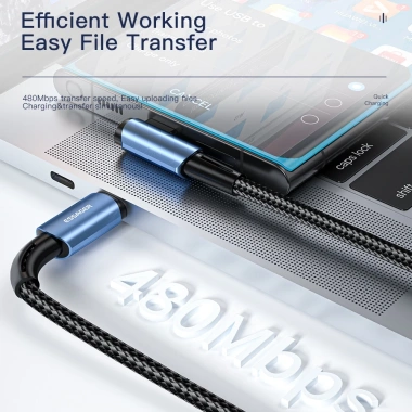 Dây cáp sạc nhanh ESSAGER 60W/100W USB-C sang USB-C QC4.0 PD30W, phù hợp Xiaomi 10 Pro & Huawei, giá 72.700 VND 8