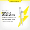 Dây cáp sạc nhanh PD Baseus 100W từ Type-C sang Type-C, tương thích MacBook Pro, iPad, Xiaomi, Samsung - chỉ 93.333₫