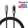 Dây Cáp Sạc Nhanh USAMS PD 30W Màn Hình Số cho iPhone 14‑13‑12‑11 Pro Max, 97.900₫ 10