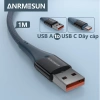 Dây Cáp Sạc Nhanh USB-A to Type-C 2.4A 1m Đèn Thở cho Samsung, Xiaomi, iPhone - 38.000₫ 8