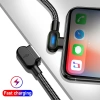 Dây Cáp Sạc Nhanh USB Micro USB và Type C 2.4A Đèn LED 90 Độ Chuyên Dụng Android 2