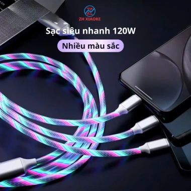 Dây cáp sạc siêu nhanh 3 đầu 100W Micro USB-Type C 3 trong 1 ZH XIAOKE 55.000₫ 5 Dây cáp sạc siêu nhanh 3 đầu 100W Micro USB-Type C 3 trong 1 ZH XIAOKE 55.000₫ 5