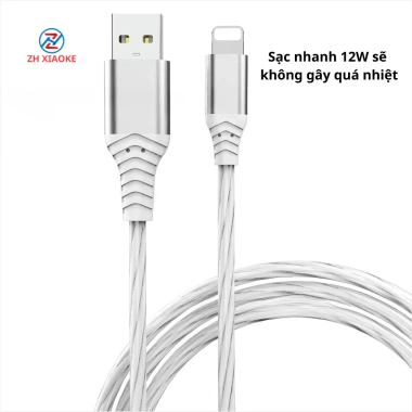 Dây cáp sạc siêu nhanh 3 đầu 100W ZH XIAOKE USB‑C 3 trong 1, dữ liệu tốc độ cao – 42.500₫