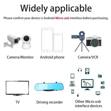 Dây cáp sạc TypeC + Micro USB 1‑14m cho Camera, Webcam – Sạc ổn định, 22.630₫