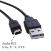 Dây cáp sạc USB mini Type A 0.8m - Lõi đồng không oxy, thích hợp cho đài mini, MP3, truyền dữ liệu, giá chỉ 17.000đ