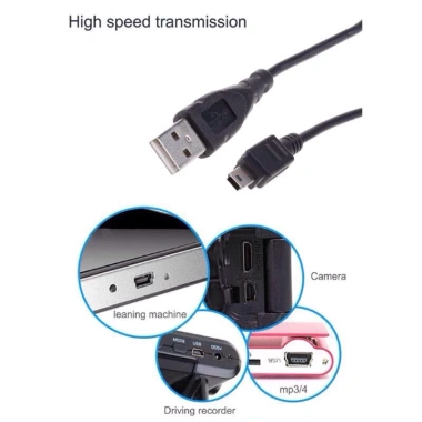 Dây cáp sạc USB mini Type A 0.8m - Lõi đồng không oxy, thích hợp cho đài mini, MP3, truyền dữ liệu, giá chỉ 17.000đ 10