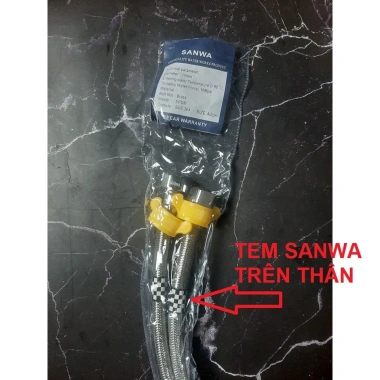 Dây cấp Sanwa chất lượng cao, dây cấy nước có tem trên dây - Giá chỉ 28.000₫ (Giá gốc 34.160₫)