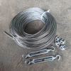 Dây cáp thép bọc nhựa phi 3-6mm kèm tăng đơ, khóa cáp - Giá ưu đãi 25.000₫ 2