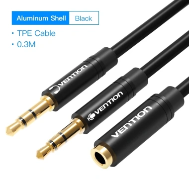 Dây cáp Vention 2 cổng âm thanh 3.5mm 2 IN 1 chia Mic & Tai nghe, cáp nối dài, hàng chính hãng, giảm giá 86k 10 Dây cáp Vention 2 cổng âm thanh 3.5mm 2 IN 1 chia Mic & Tai nghe, cáp nối dài, hàng chính hãng, giảm giá 86k 10