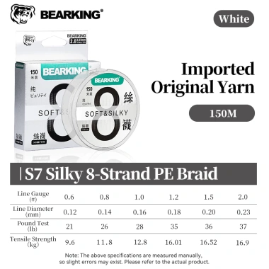 Dây câu Bearking PE X8 150m YGK phong cách Nhật Bản, cực mượt, giá ưu đãi 128k 10 Dây câu Bearking PE X8 150m YGK phong cách Nhật Bản, cực mượt, giá ưu đãi 128k 10