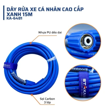 Dây cho máy rửa xe xách tay Staka Max - Đủ 10m,15m,20m, Giá 145.000₫