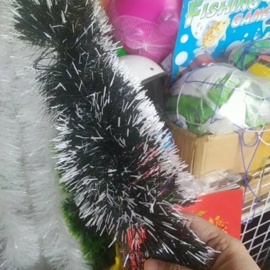 Dây chồn xanh trắng, dây thông xanh trắng - Trang trí Noel và Tết, giá ưu đãi 3.500đ