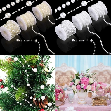 Dây chuỗi hạt ngọc - Trang trí nhà hàng, hoa cưới, handmade, giá ưu đãi 8.400₫ 6