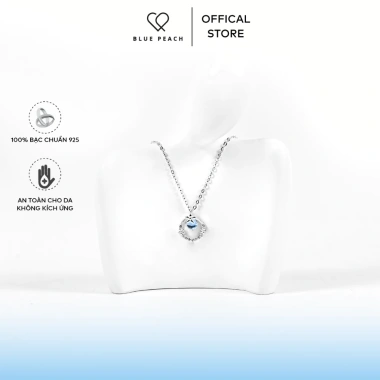Dây Chuyền Bạc 925 DC802 - Vòng Tròn Hoa 5 Cánh Moonstone Size S Giá 519k 2
