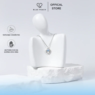 Dây Chuyền Bạc 925 DC802 - Vòng Tròn Hoa 5 Cánh Moonstone Size S Giá 519k 3