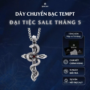 Dây chuyền Bạc 925 Mercury Tempt - Độc quyền, sang trọng cho nam nữ, 2.187.500đ