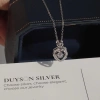 Dây chuyền bạc 925 Ý Trái tim Đá hồng Dancing Stone - Vòng cổ nữ mạ vàng DUYSON SILVER 560k 5