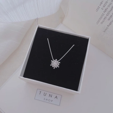 Dây chuyền bạc bông tuyết nữ TUNA SILVER - Vòng cổ đính đá cao cấp, cam kết chuẩn bạc, giảm giá 499k 3 Dây chuyền bạc bông tuyết nữ TUNA SILVER - Vòng cổ đính đá cao cấp, cam kết chuẩn bạc, giảm giá 499k 3