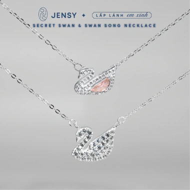 Dây chuyền bạc cao cấp JENSY Hot Trend Kiểm định GIV SECRET SWAN SWAN SONG VCTL5 vòng cổ bạc nữ 556.000đ giảm giá