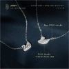 Dây chuyền bạc cao cấp JENSY Hot Trend Kiểm định GIV SECRET SWAN SWAN SONG VCTL5 vòng cổ bạc nữ 556.000đ giảm giá 7