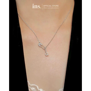 Dây chuyền bạc INS charm chữ cái an toàn LETTER Safety Pin SP185 - Giá chỉ 1.020.000₫, giảm đến 20%