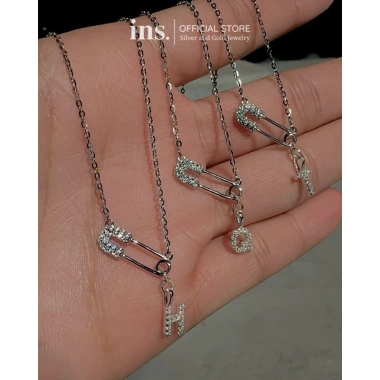 Dây chuyền bạc INS charm chữ cái an toàn LETTER Safety Pin SP185 - Giá chỉ 1.020.000₫, giảm đến 20%