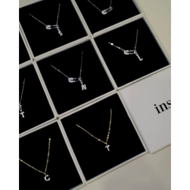 Dây chuyền bạc INS charm chữ cái an toàn LETTER Safety Pin SP185 - Giá chỉ 1.020.000₫, giảm đến 20%