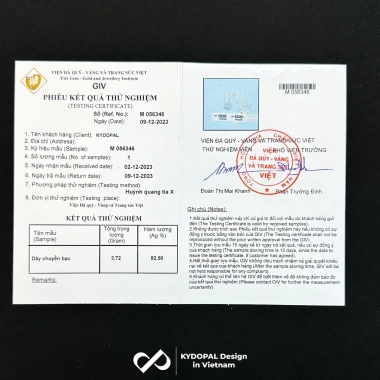 Dây chuyền bạc KYDOPAL Hỏa Tốc đính đá nữ cao cấp 9C2 - Giá ưu đãi 1.27 triệu 7