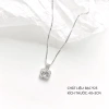 Dây chuyền bạc Miuu Silver mặt vuông đính đá, vòng cổ nữ Lapia Necklace 600k 3