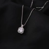 Dây chuyền bạc Miuu Silver mặt vuông đính đá, vòng cổ nữ Lapia Necklace 600k 4