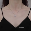 Dây chuyền bạc Miuu Silver mặt vuông đính đá, vòng cổ nữ Lapia Necklace 600k 6