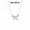 Dây chuyền bạc Miuu Silver nữ hình nơ đính đá - Sang trọng, xinh xắn, giảm giá tới 500.000₫