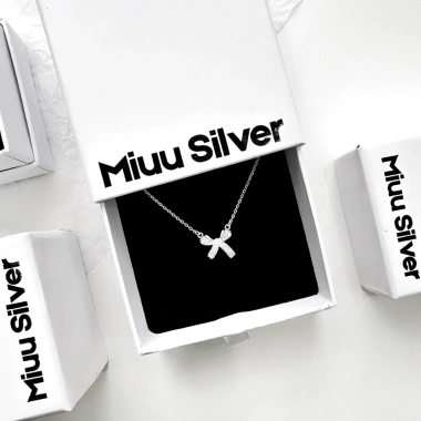 Dây chuyền bạc Miuu Silver nữ hình nơ đính đá - Sang trọng, xinh xắn, giảm giá tới 500.000₫ 6