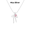 Dây chuyền bạc Miuu Silver - Vòng cổ nữ Vivian Bow sang trọng, giảm giá 800k