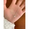 Dây chuyền bạc nữ 999 Calae nơ thắt đá hồng charm nhẹ nhàng - Giá 509.000đ 5