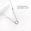 Dây chuyền bạc nữ Biển Xanh Miuu Silver - Vòng cổ mặt tròn đính đá, giá 500.000₫ 2