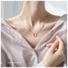 Dây chuyền bạc nữ Biển Xanh Miuu Silver - Vòng cổ mặt tròn đính đá, giá 500.000₫ 4