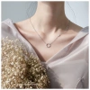 Dây chuyền bạc nữ Biển Xanh Miuu Silver - Vòng cổ mặt tròn đính đá, giá 500.000₫ 5