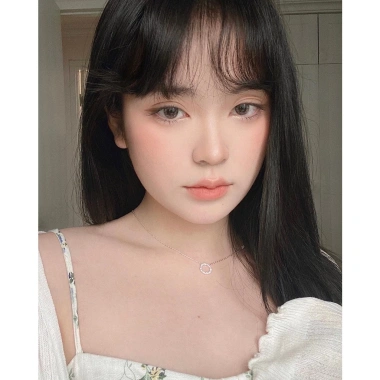 Dây chuyền bạc nữ Biển Xanh Miuu Silver - Vòng cổ mặt tròn đính đá, giá 500.000₫ 7