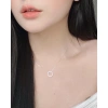 Dây chuyền bạc nữ Biển Xanh Miuu Silver - Vòng cổ mặt tròn đính đá, giá 500.000₫ 8